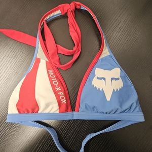 FOX - Halter tie-up bikini Top, Sz. Med.